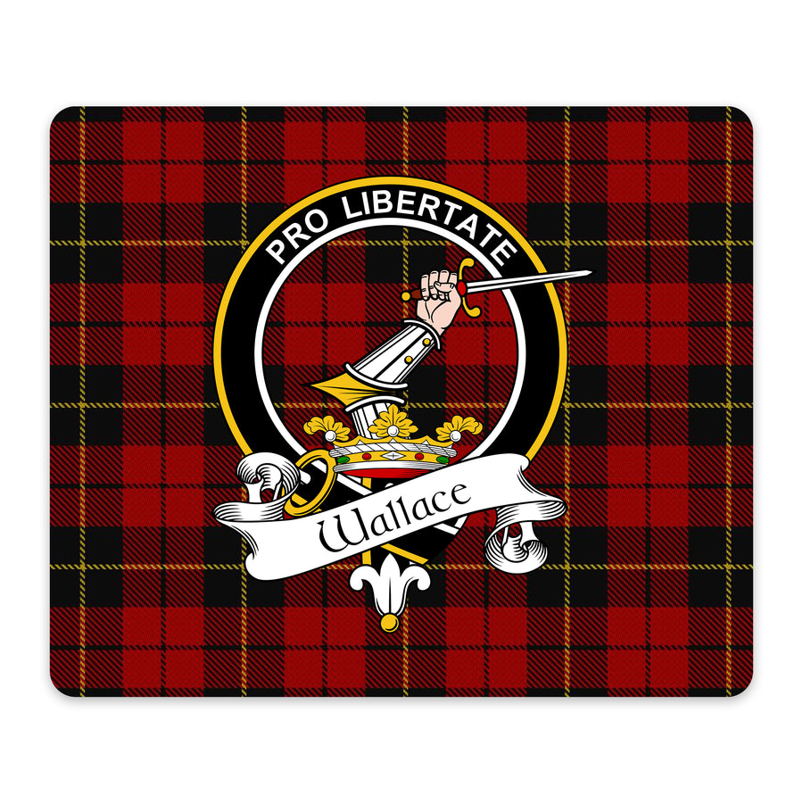 Wallace Scottish Clan Crest Mouse Pad – Black Crest Design