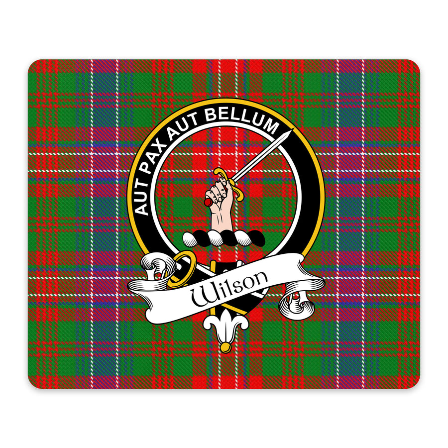 Wilson Scottish Clan Crest Mouse Pad – Black Crest Design
